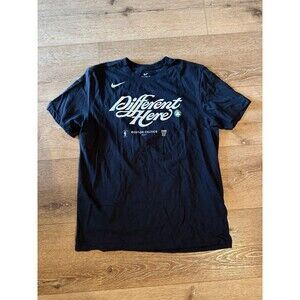 Nike Boston Celtics Mens Black Short Sleeve T-shirt Different Here Size Large